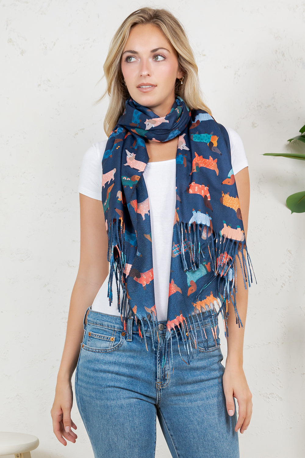 DOG PRINT SCARF