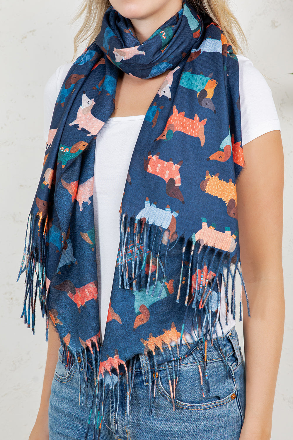 DOG PRINT SCARF