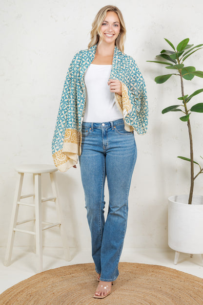 Hand Block Print Cotton Scarf