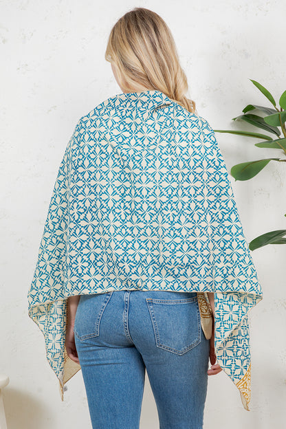 Hand Block Print Cotton Scarf