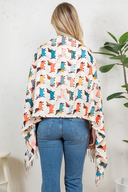 DOG PRINT SCARF