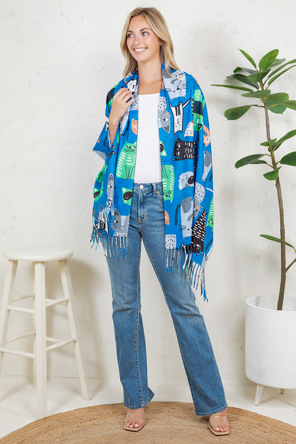Variety Of Playful Cat Scarf