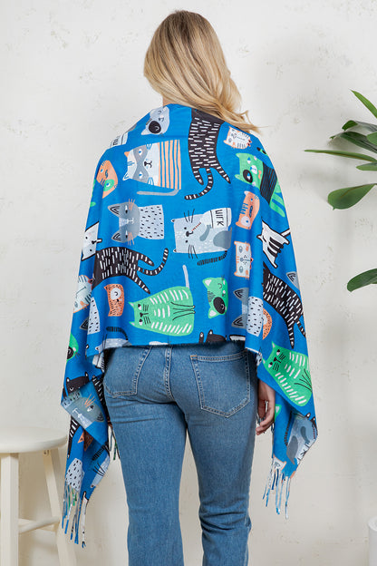 Variety Of Playful Cat Scarf