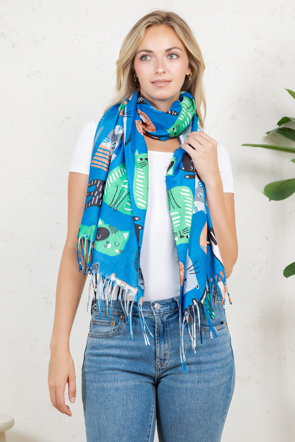 Variety Of Playful Cat Scarf