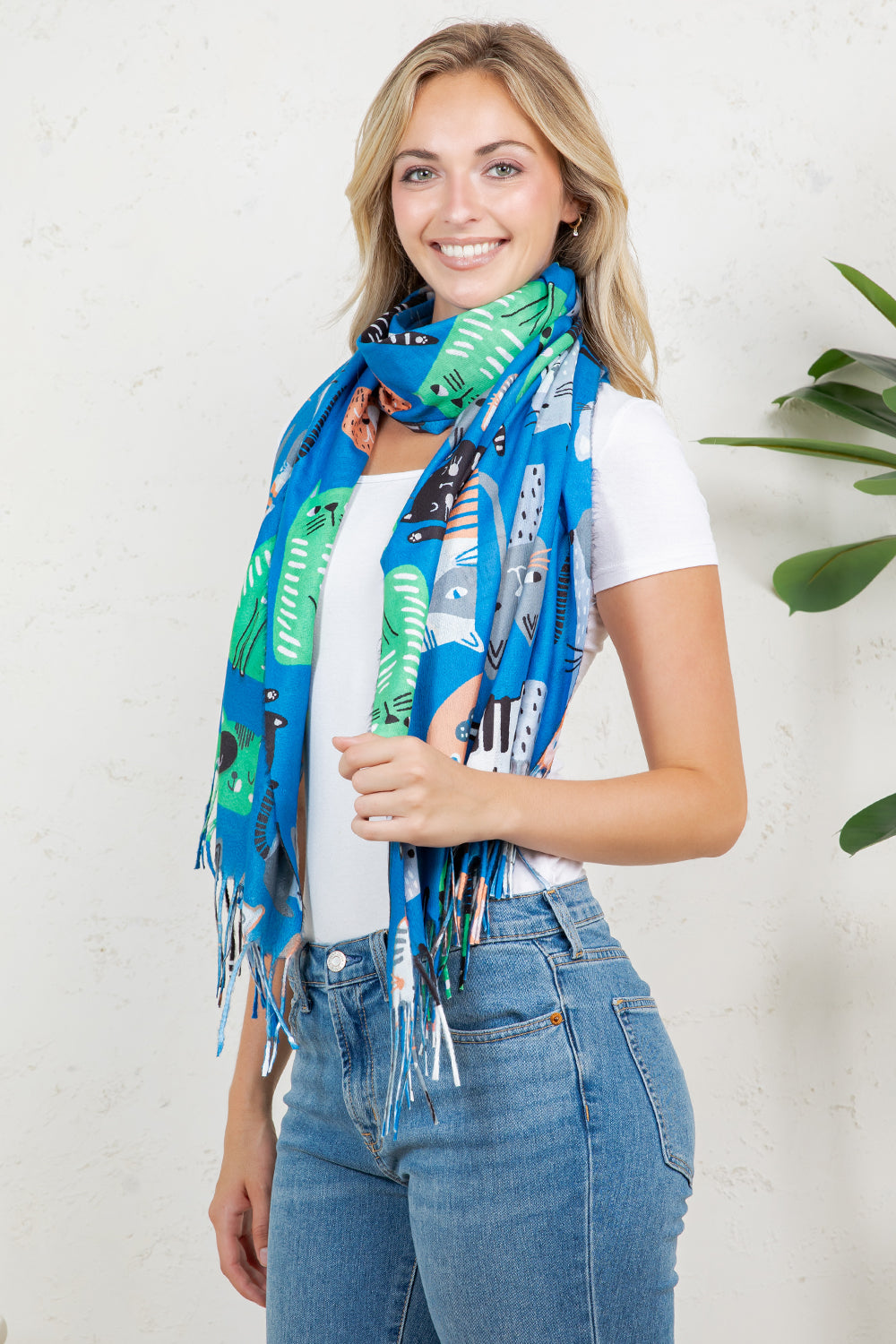 Variety Of Playful Cat Scarf