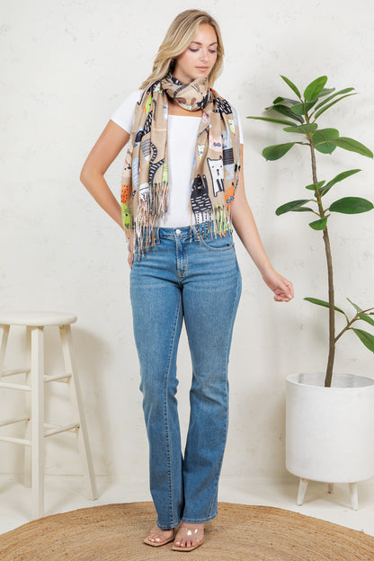 Variety Of Playful Cat Scarf