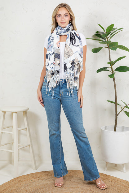 Variety Of Playful Cat Scarf