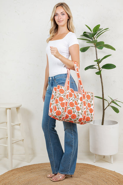 Quilted Tote Bag