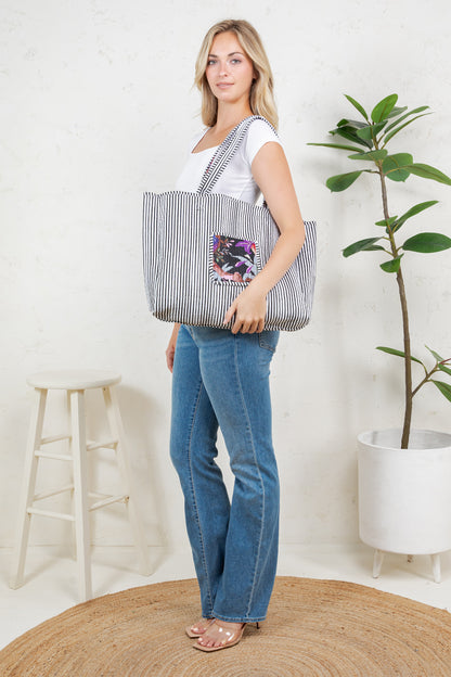 Bird Quilted Tote Bag