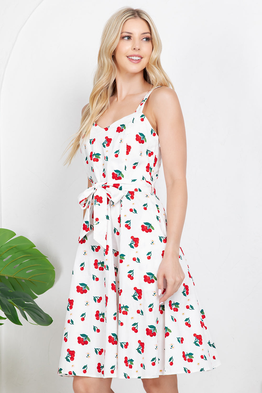Cherry Print Retro Dress