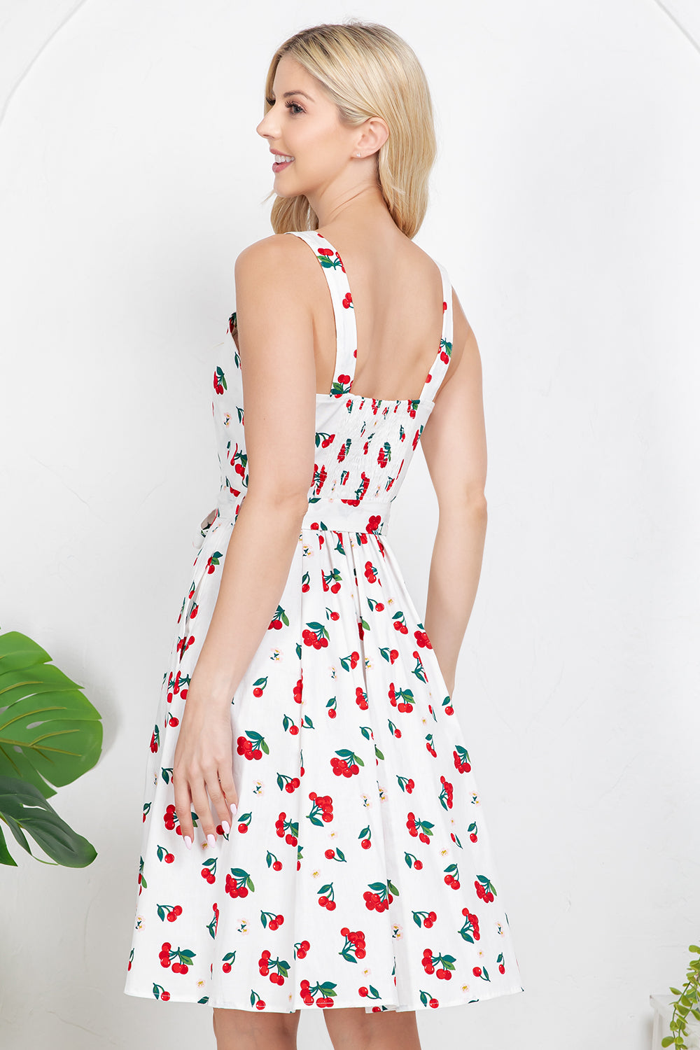 Cherry Print Retro Dress