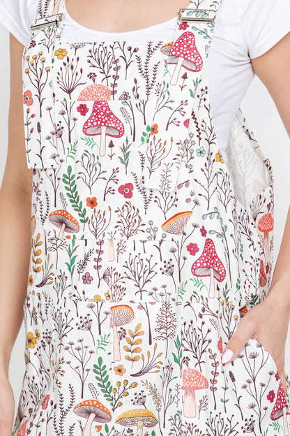 Floral Mushroom Overall