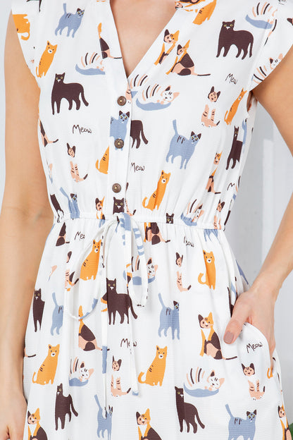 Colorful Cat Dress