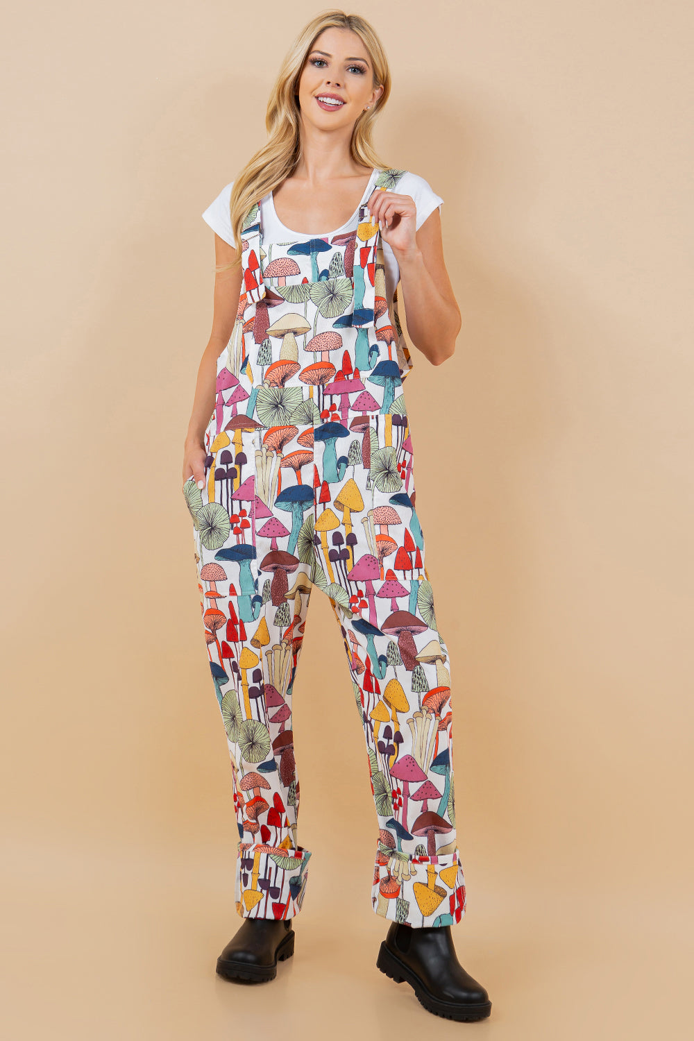 Whimsical Mushroom Overall