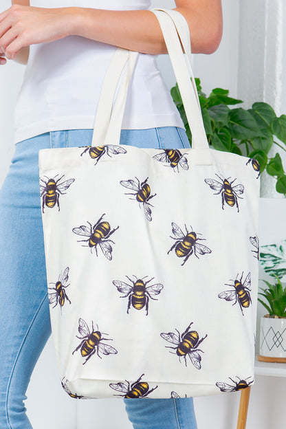 Bumble Bee Canvas Tote Bag