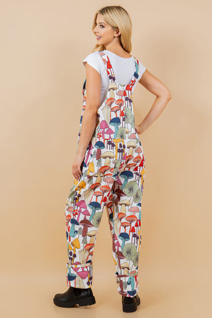 Whimsical Mushroom Overall