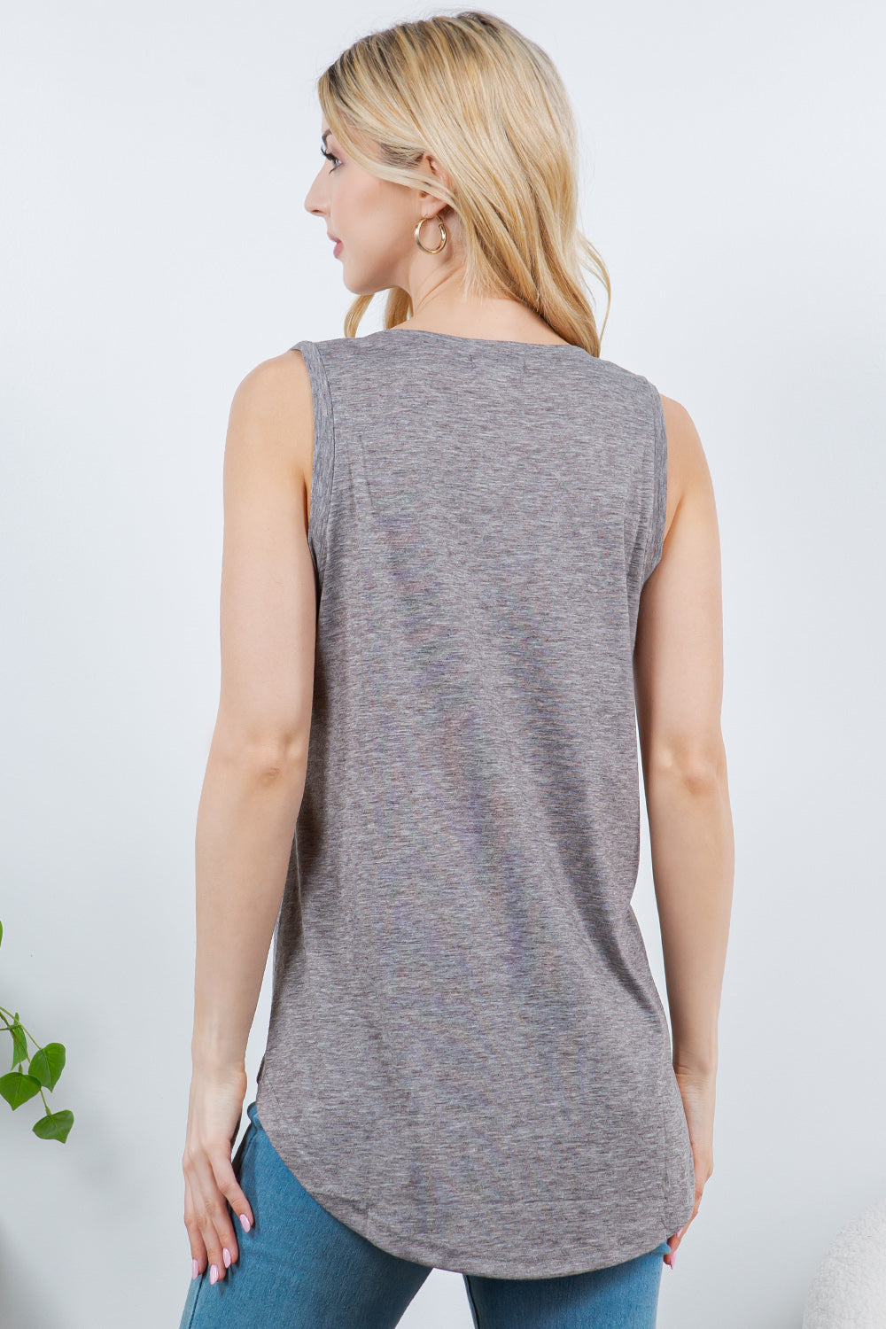 Yoga Dog V-Neck Flowy Top