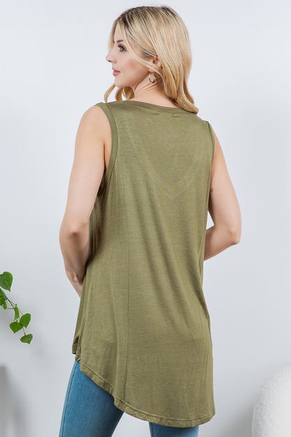 Tree Of Life V-Neck Flowy Tank Top