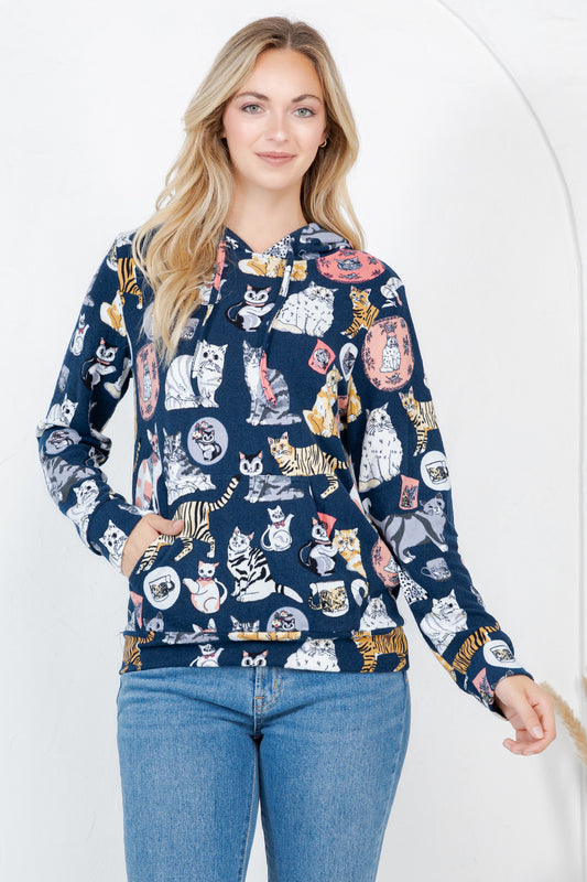 Cat Pullover Hoodie