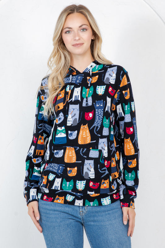 Cat Pullover Hoodie
