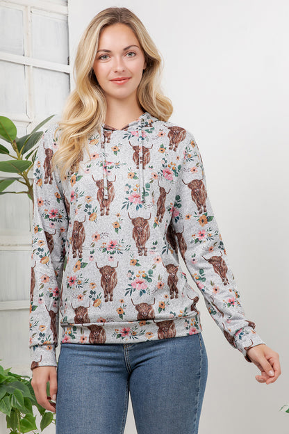 Highland Cows Pullover Hoodie
