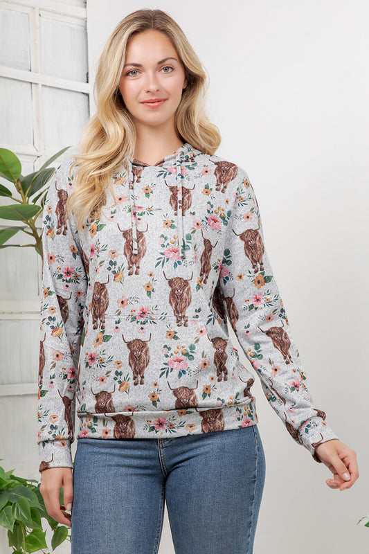 Highland Cows Pullover Hoodie
