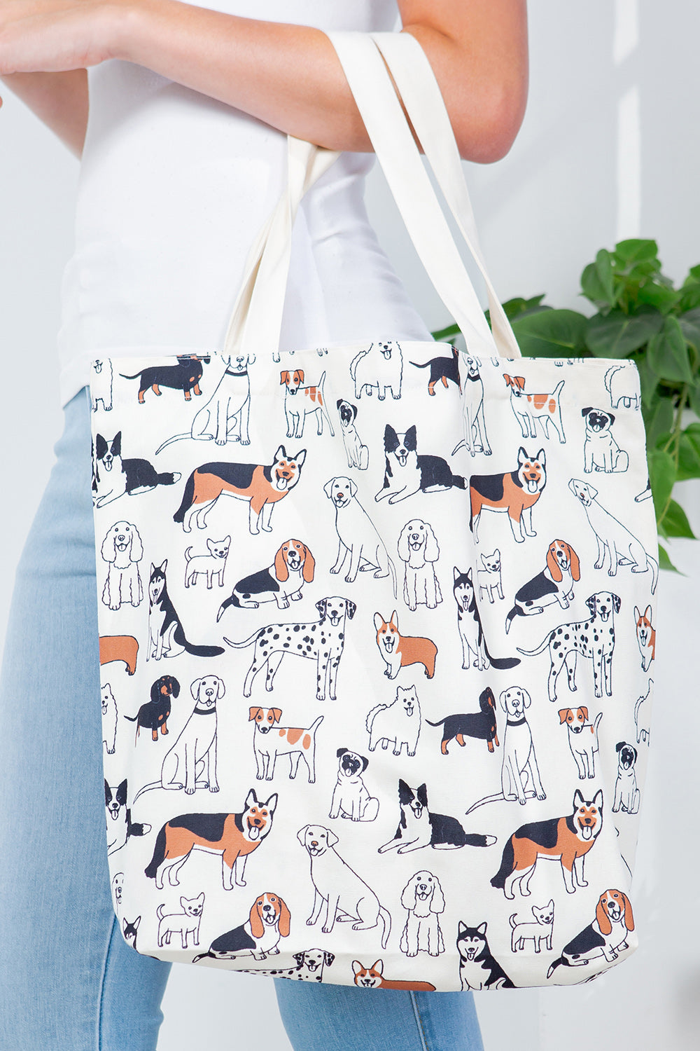 Variety Dog Canvas Tote Bag