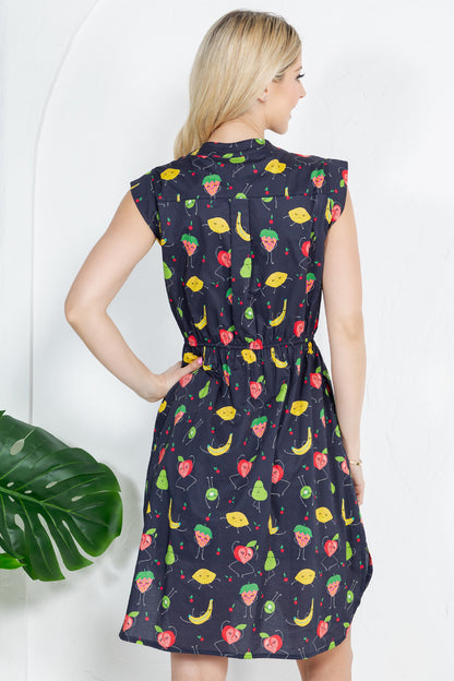 Fruit Print Dress