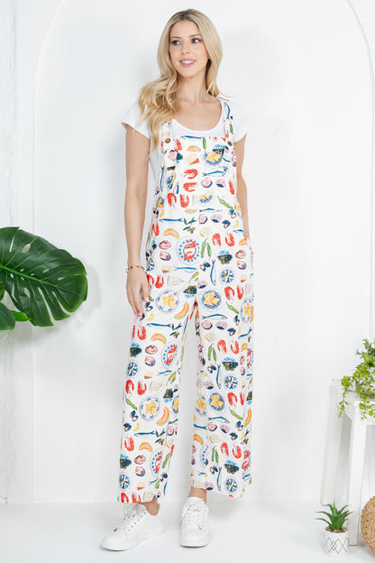 Fruits of the Sea Print Overall