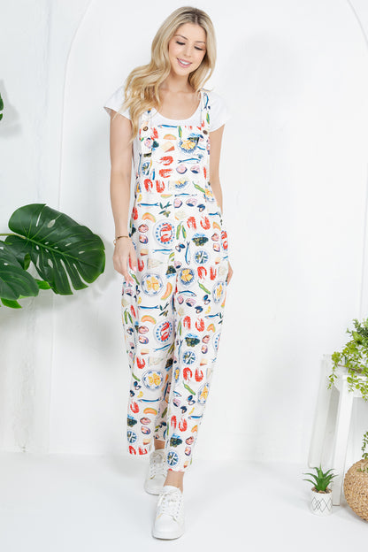 Fruits of the Sea Print Overall