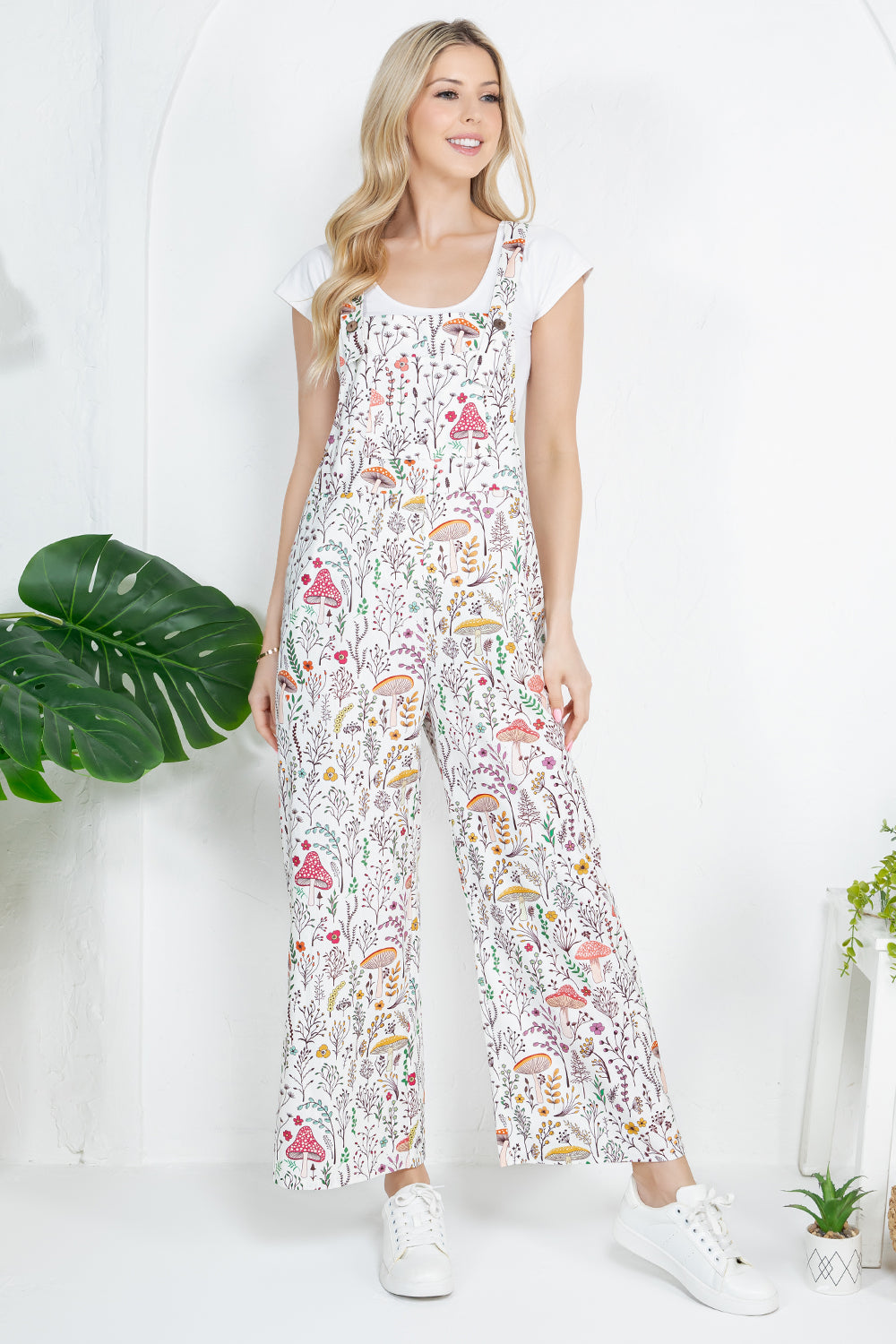 Mushroom Print Overall