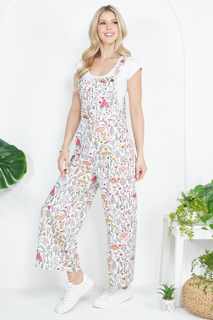 Mushroom Print Overall