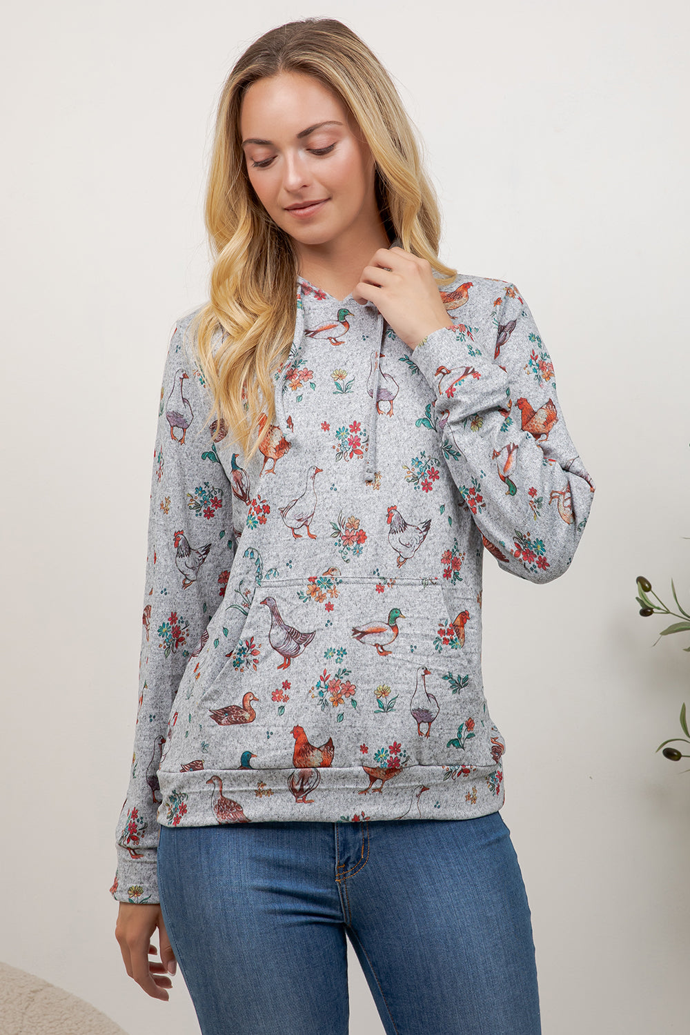 Chicken and Ducks Pullover Hoodie