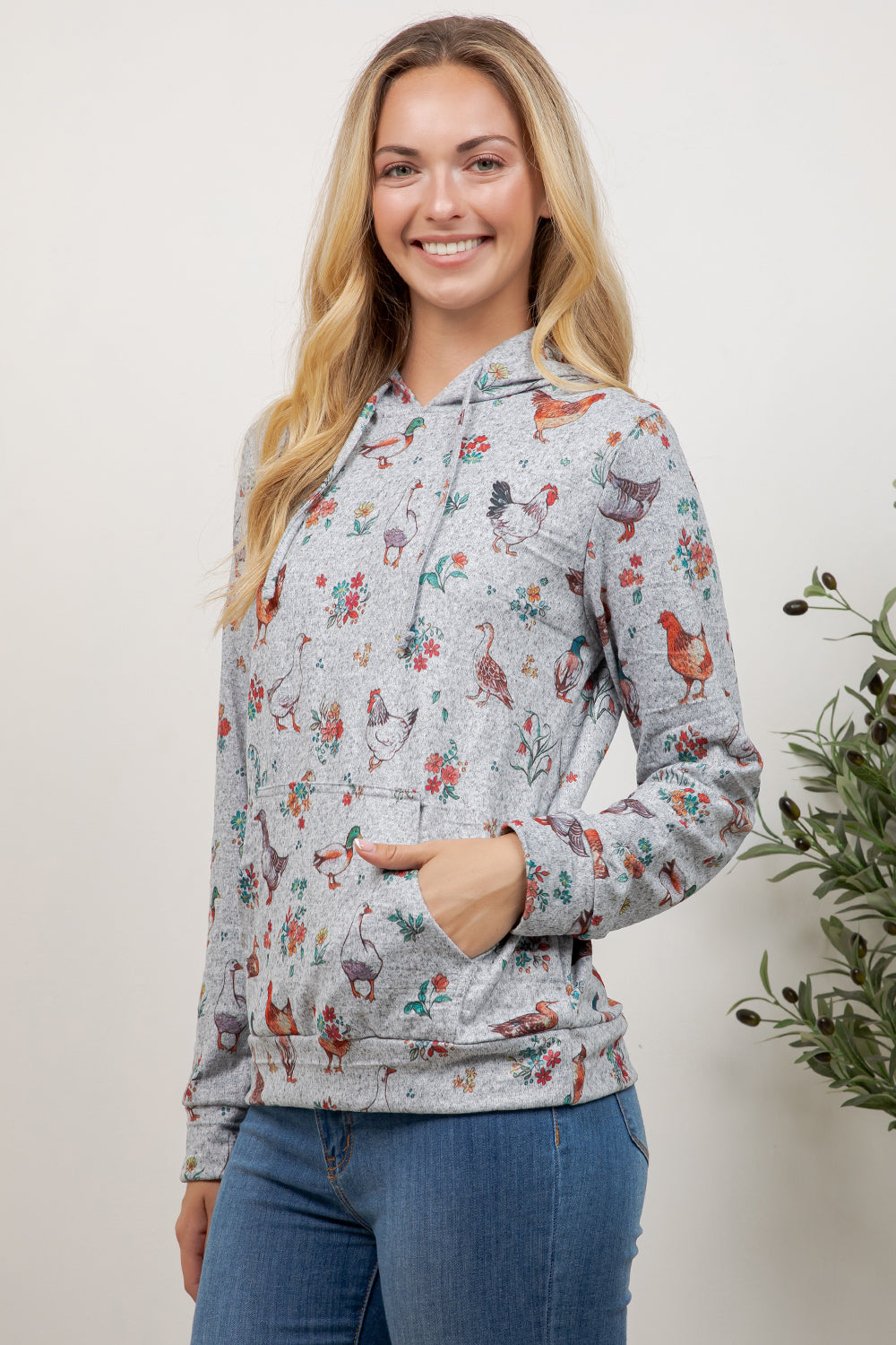 Chicken and Ducks Pullover Hoodie