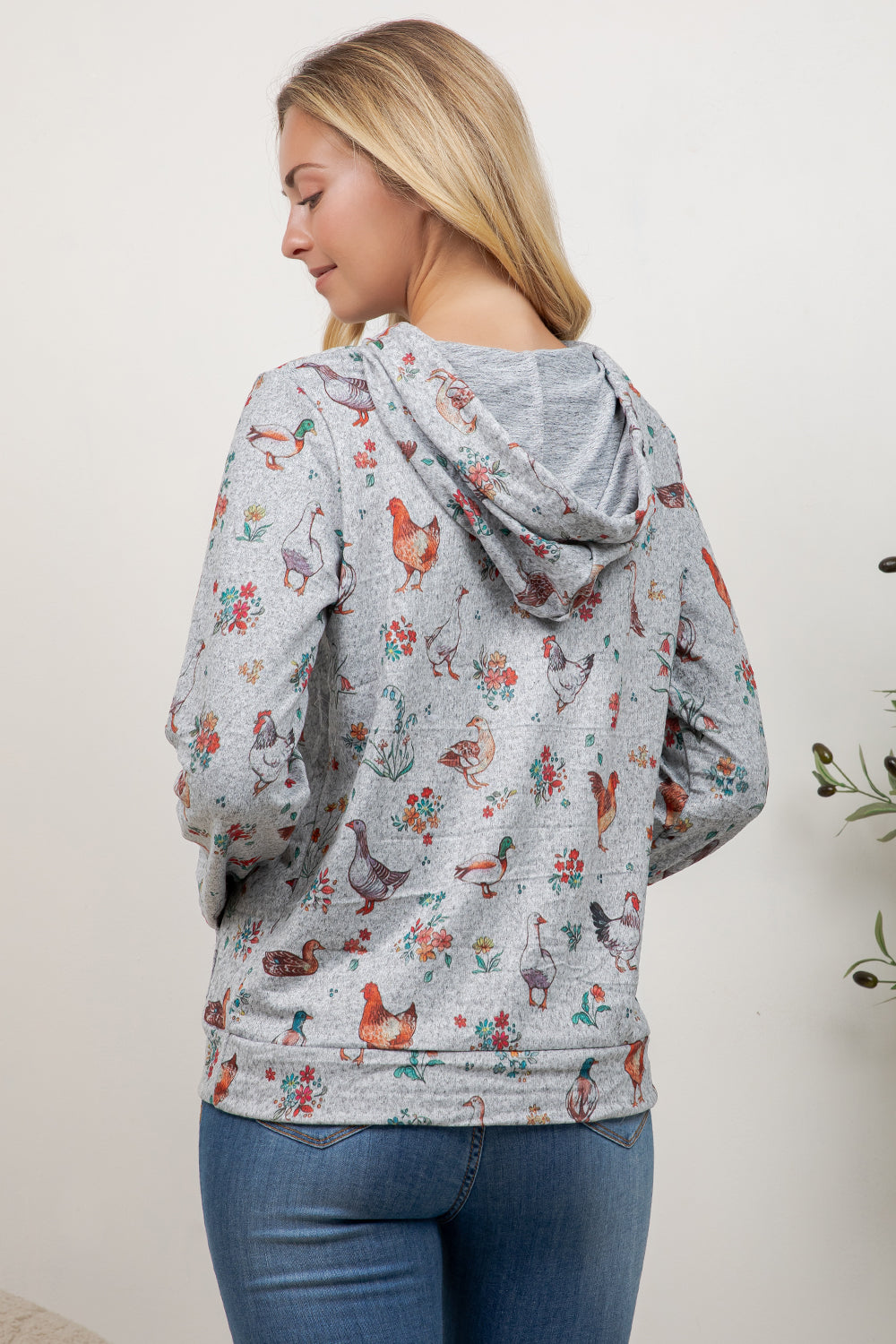 Chicken and Ducks Pullover Hoodie