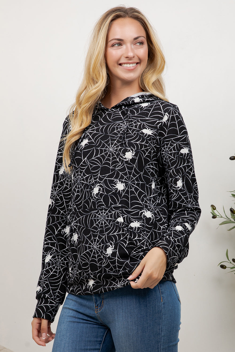 Spider Web Pullover Hoodie