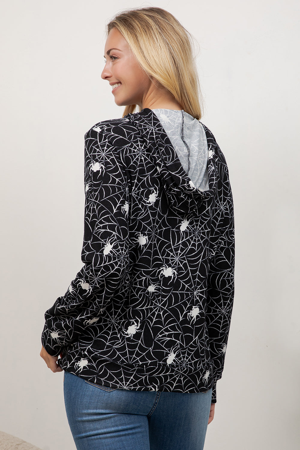 Spider Web Pullover Hoodie