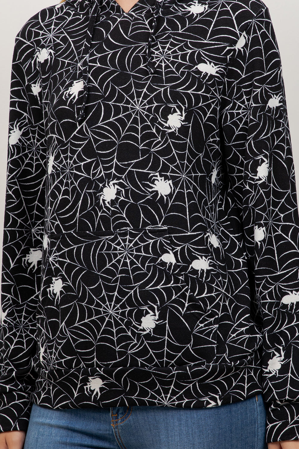 Spider Web Pullover Hoodie