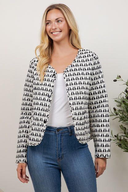 Cat Quilted Jacket