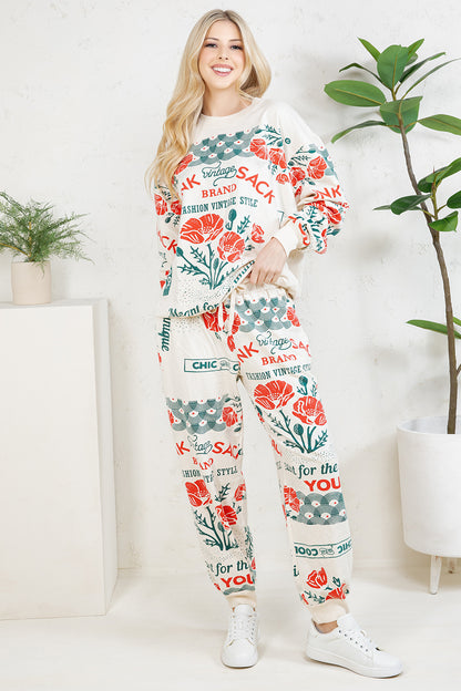 POPPY - COTTON SWEATSHIRT & PANTS