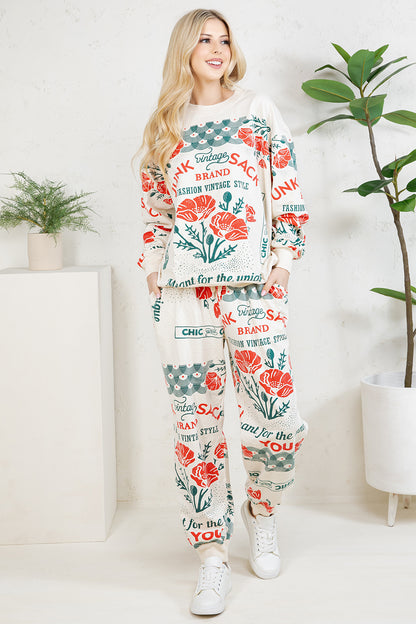 POPPY - COTTON SWEATSHIRT & PANTS