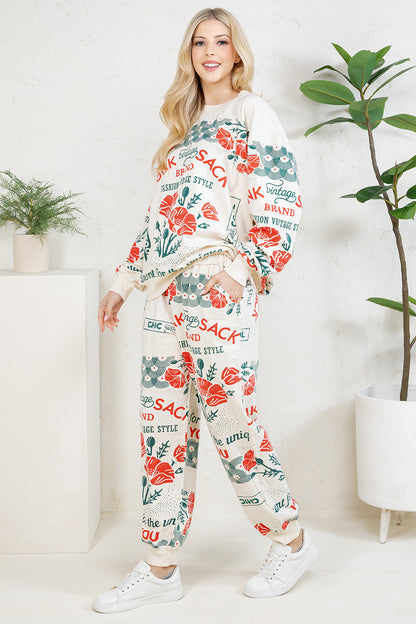 POPPY - COTTON SWEATSHIRT & PANTS