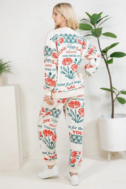 POPPY - COTTON SWEATSHIRT & PANTS