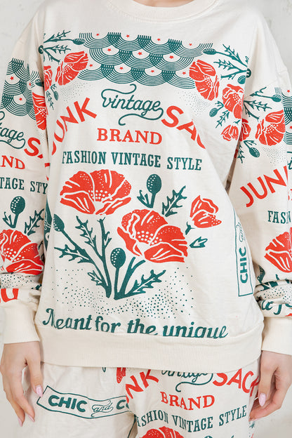 POPPY - COTTON SWEATSHIRT & PANTS