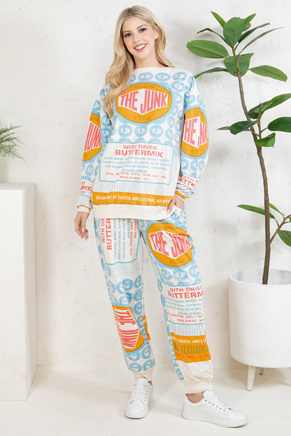 THE JUNK - COTTON SWEATSHIRT & PANTS
