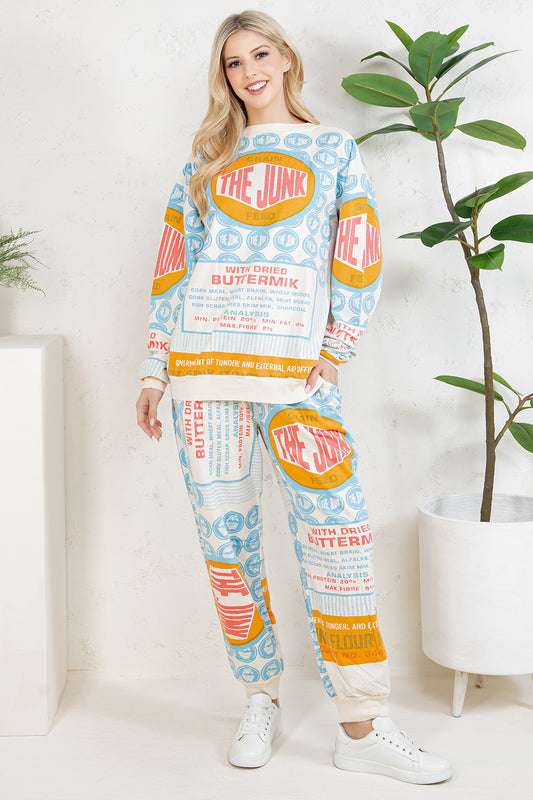 THE JUNK - COTTON SWEATSHIRT & PANTS