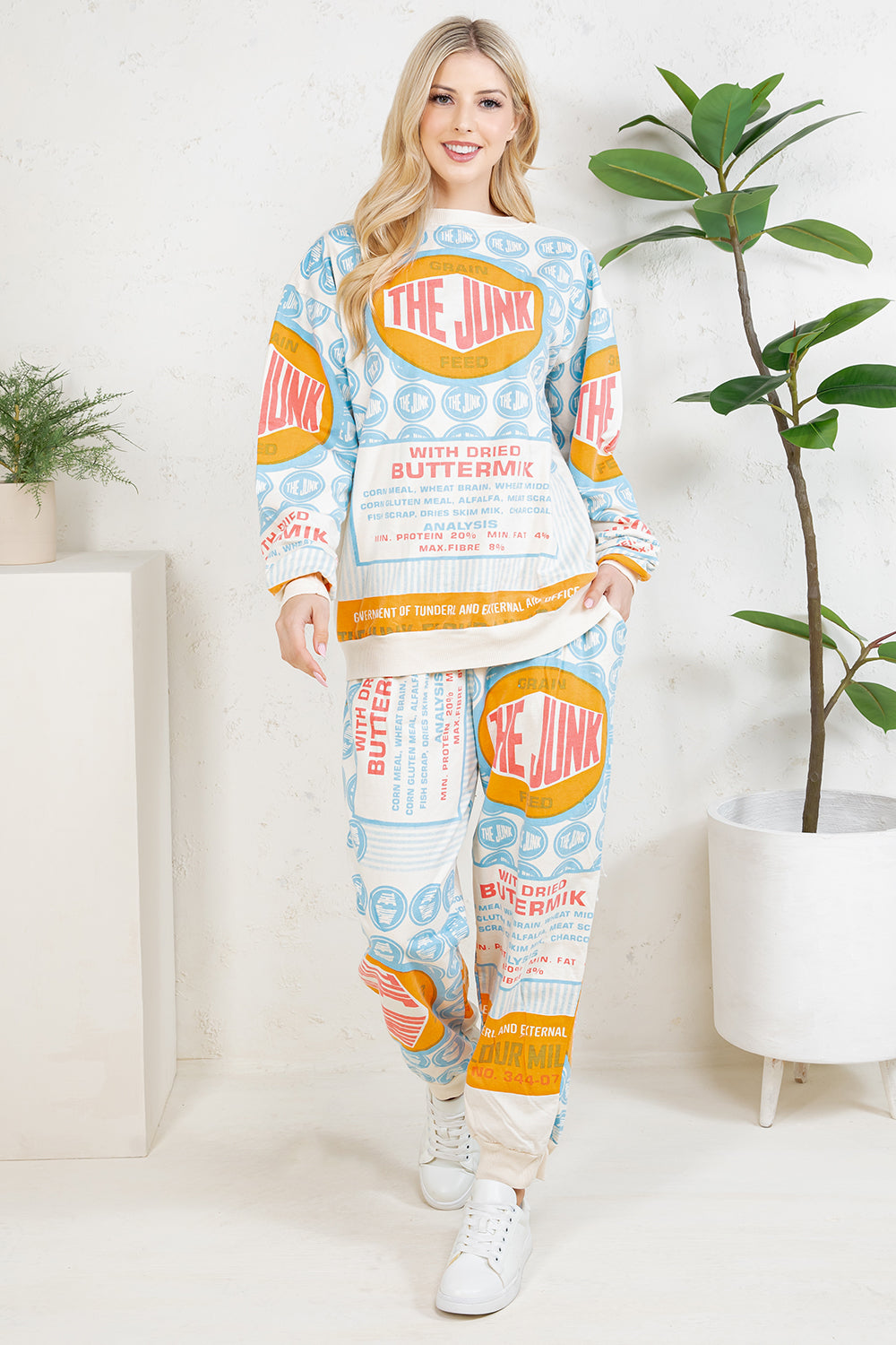 THE JUNK - COTTON SWEATSHIRT & PANTS
