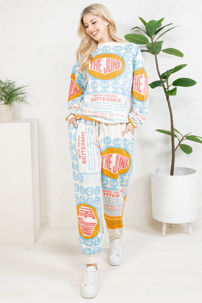 THE JUNK - COTTON SWEATSHIRT & PANTS