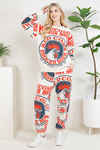 ROOSTER - COTTON SWEATSHIRT & PANTS