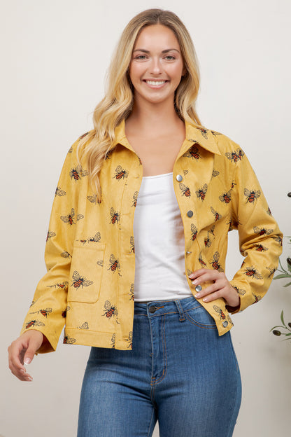Bee Print Jacket